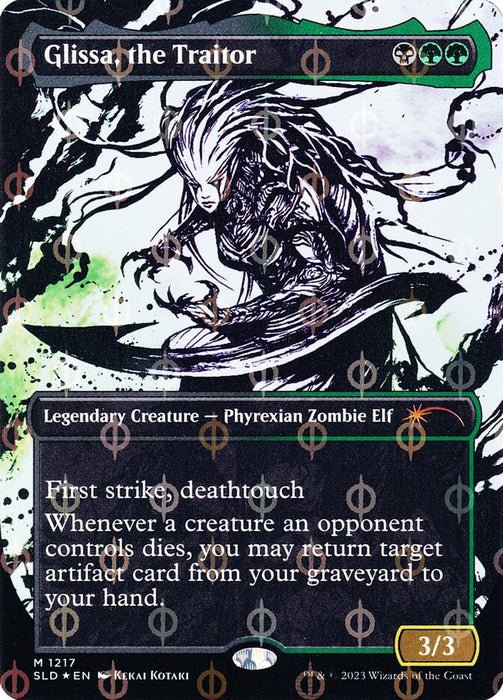 Glissa, the Traitor - Borderless - Full Art - Legendary- Inverted (Foil)