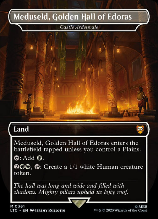 Meduseld, Golden Hall of Edoras - Castle Ardenvale - Borderless - Inverted (Foil)