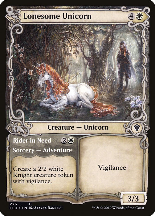 Lonesome Unicorn // Rider in Need  - Showcase (Foil)