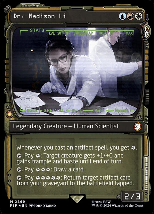 Dr. Madison Li - Showcase- Legendary- Inverted (Foil)