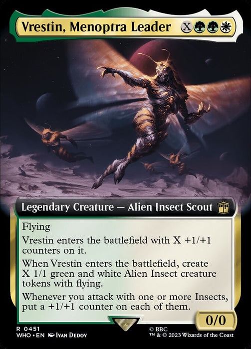 Vrestin, Menoptra Leader - Legendary- Extended Art