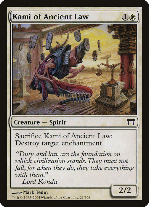 Kami of Ancient Law  (Foil)