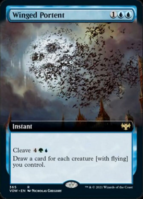 Winged Portent  - Extended Art