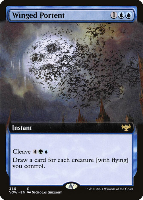 Winged Portent  - Extended Art (Foil)