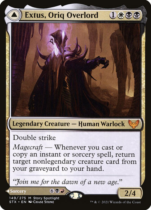 Extus, Oriq Overlord // Awaken the Blood Avatar  - Legendary (Foil)