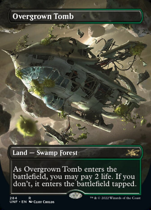 Overgrown Tomb - Borderless - Full Art - Inverted