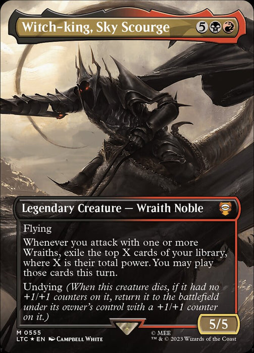 Witch-king, Sky Scourge - Borderless - Legendary- Inverted (Foil)