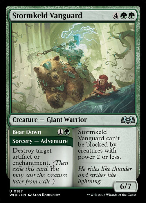 Stormkeld Vanguard // Bear Down (Foil)