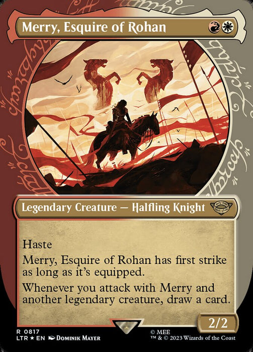 Merry, Esquire of Rohan - Borderless - Showcase- Legendary (Foil)