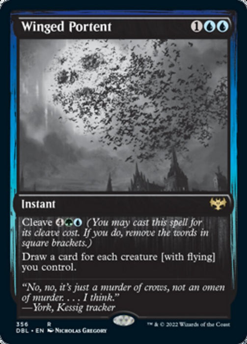 Winged Portent  - Inverted (Foil)