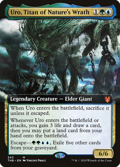 Uro, Titan of Nature's Wrath  - Legendary - Extended Art (Foil)