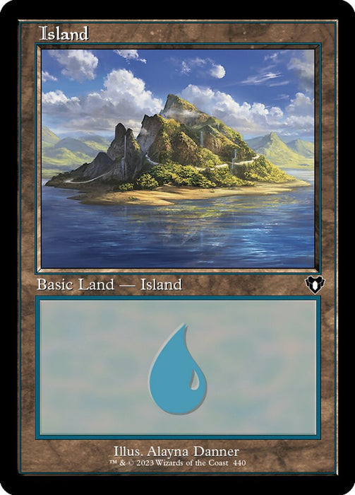 Island - Retro Frame (Foil)