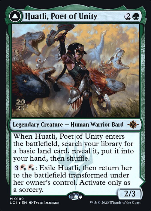 Huatli, Poet of Unity // Roar of the Fifth People - Legendary (Foil)