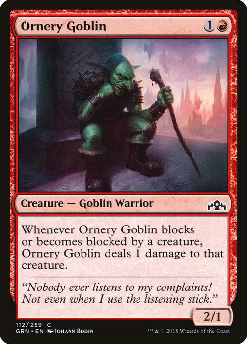 Ornery Goblin  (Foil)