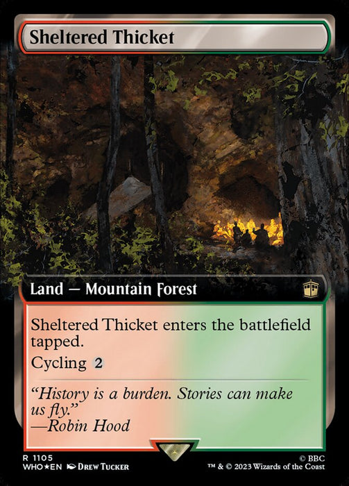 Sheltered Thicket - Extended Art (Foil)