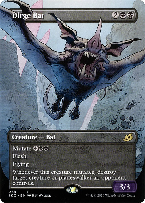 Dirge Bat - Borderless  - Showcase (Foil)