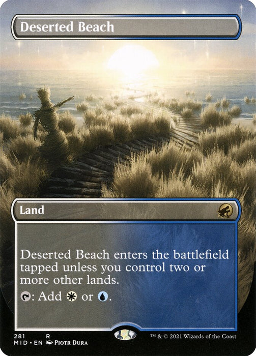 Deserted Beach - Borderless  - Inverted (Foil)