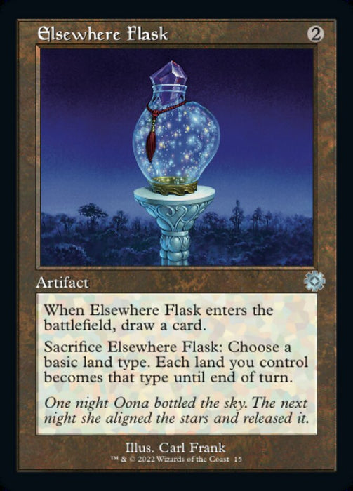 Elsewhere Flask - Retro Frame (Foil)