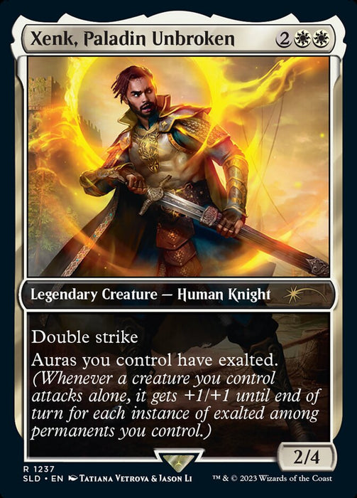 Xenk, Paladin Unbroken - Full Art - Legendary- Inverted