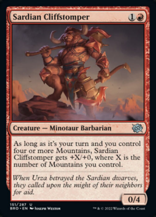 Sardian Cliffstomper (Foil)