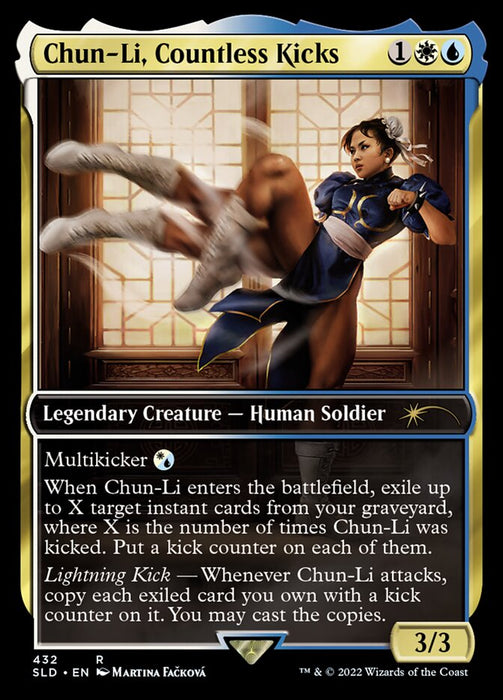 Chun-Li, Countless Kicks - Zethi, Arcane Blademaster - Full Art - Legendary- Inverted (Foil)