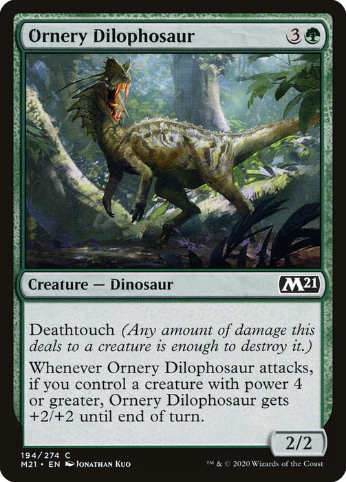 Ornery Dilophosaur  (Foil)