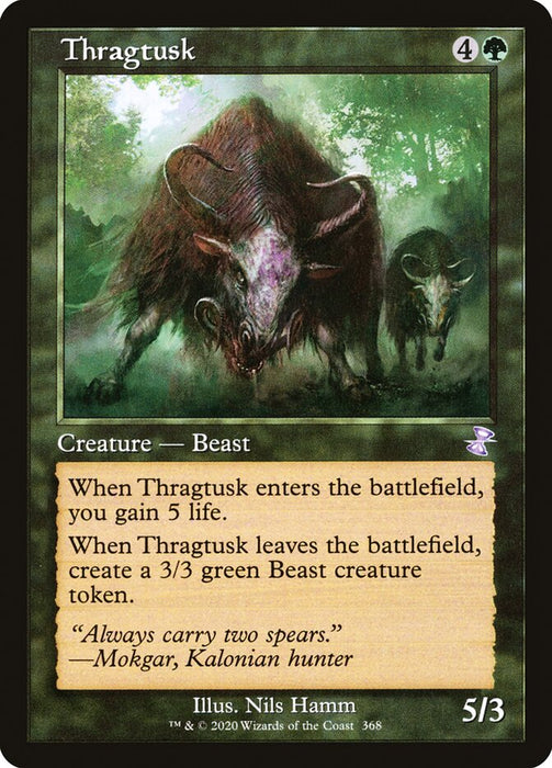 Thragtusk - Retro Frame  (Foil)