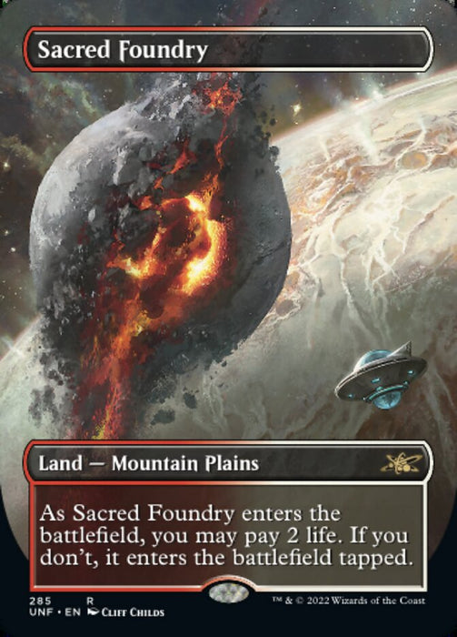 Sacred Foundry - Borderless - Full Art - Inverted