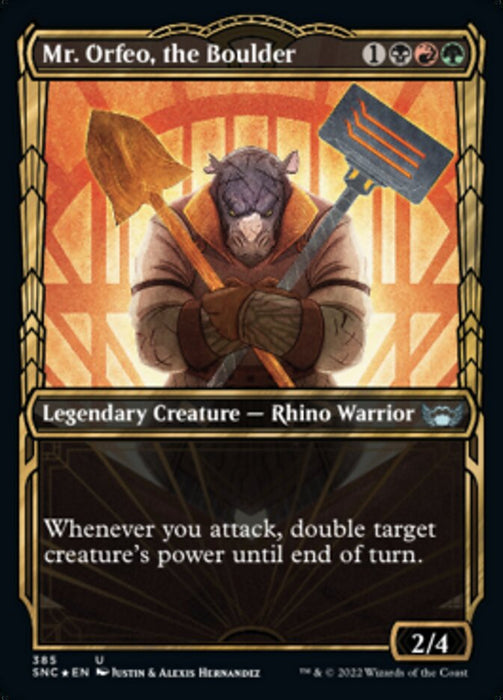 Mr. Orfeo, the Boulder  - Showcase - Legendary (Foil)