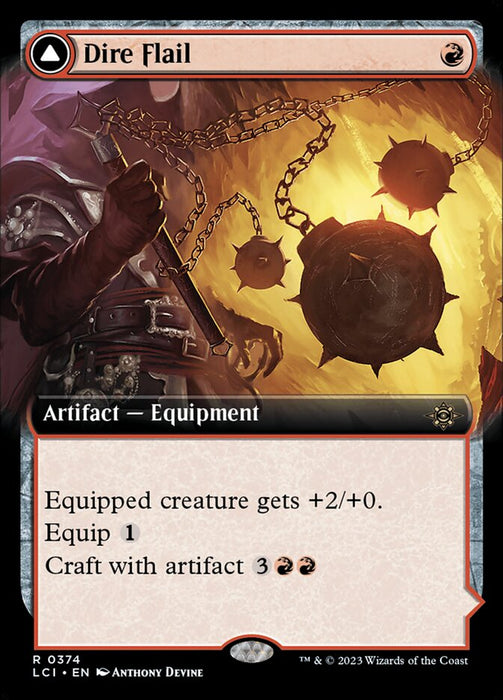 Dire Flail // Dire Blunderbuss - Extended Art (Foil)