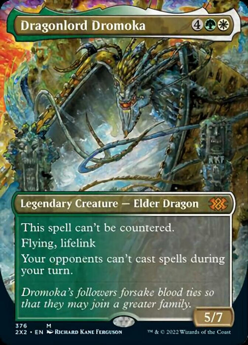 Dragonlord Dromoka - Borderless  - Legendary - Inverted (Foil)