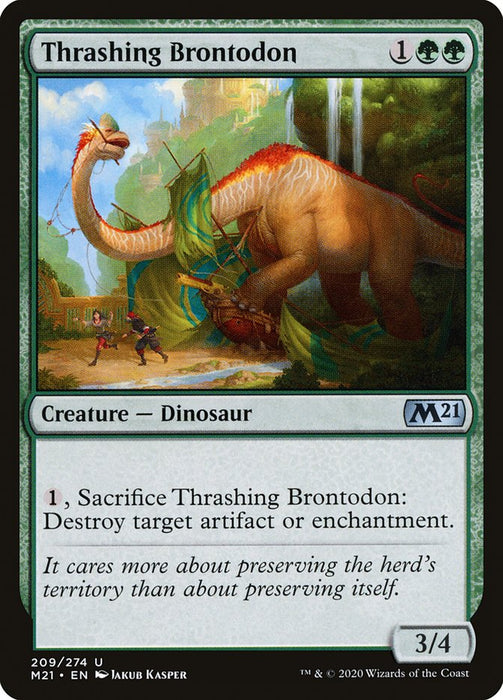 Thrashing Brontodon  (Foil)