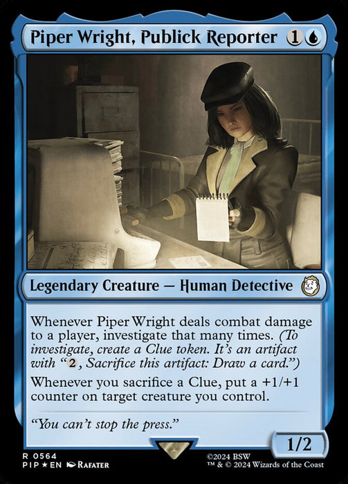 Piper Wright, Publick Reporter - Legendary (Foil)