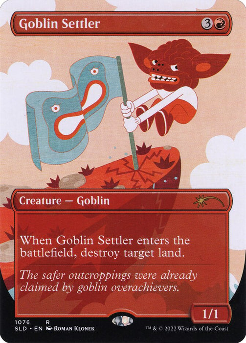 Goblin Settler - Borderless - Full Art - Inverted