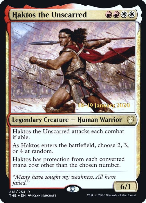 Haktos the Unscarred - Legendary (Foil)