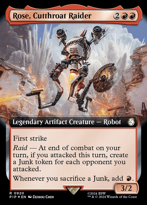 Rose, Cutthroat Raider - Legendary- Extended Art (Foil)