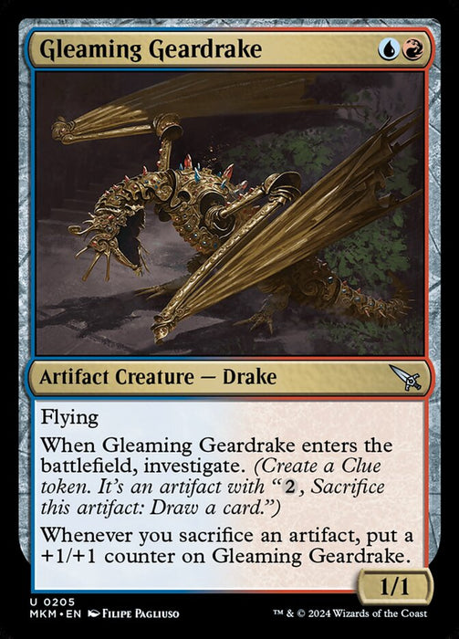 Gleaming Geardrake (Foil)