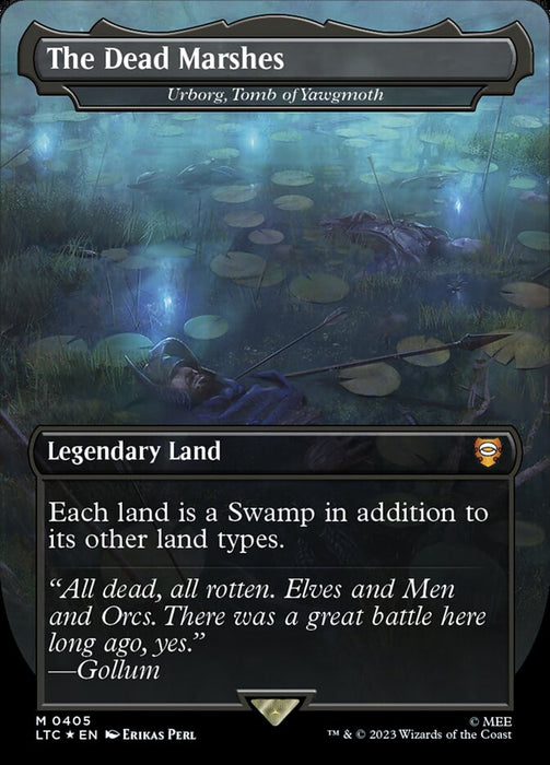 The Dead Marshes - Urborg, Tomb of Yawgmoth - Legendary- Extended Art (Foil)