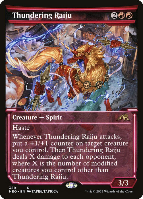 Thundering Raiju - Showcase- Inverted (Foil)