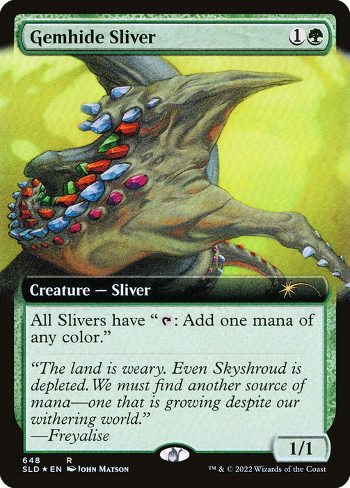 Gemhide Sliver - Extended Art (Foil)