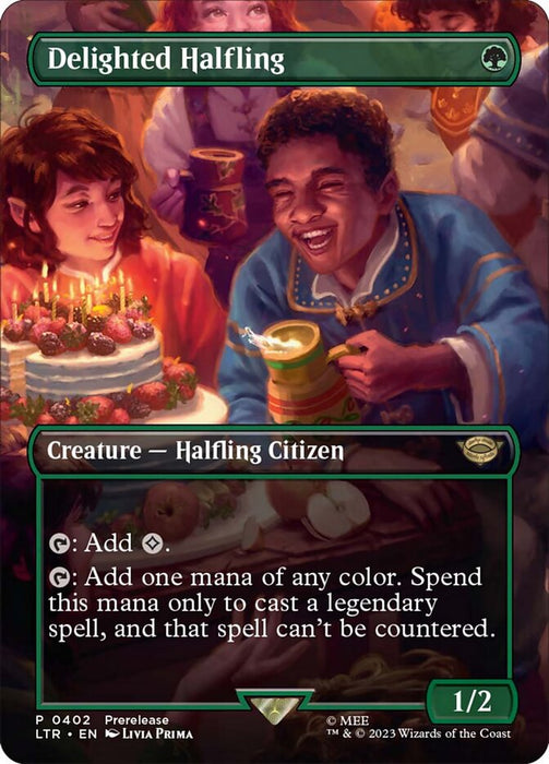 Delighted Halfling - Borderless - Inverted (Foil)