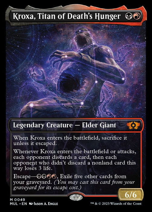 Kroxa, Titan of Death's Hunger - Legendary- Showcase- Inverted (Foil)