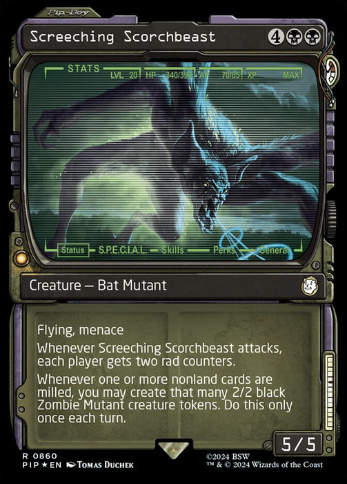 Screeching Scorchbeast - Showcase- Inverted (Foil)