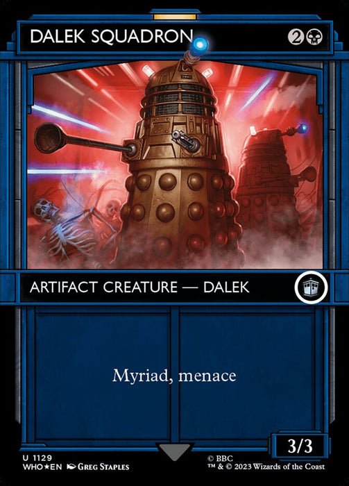 Dalek Squadron - Borderless - Showcase- Inverted (Foil)