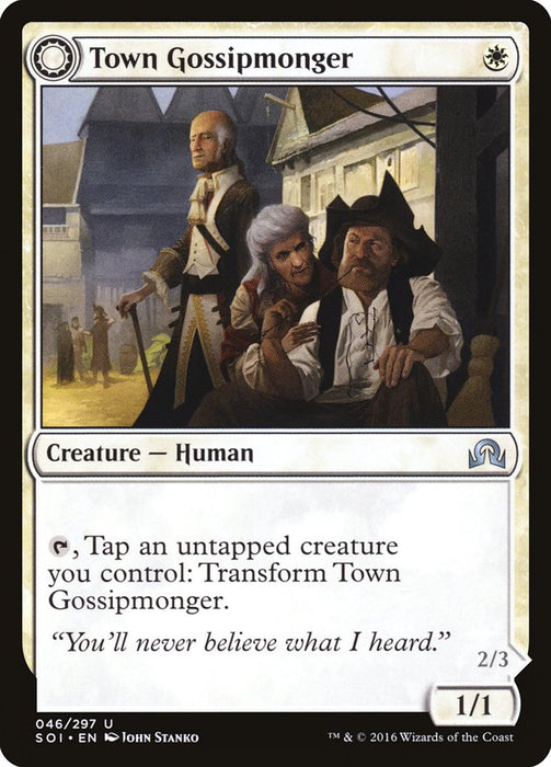 Town Gossipmonger // Incited Rabble  - Sunmoondfc (Foil)