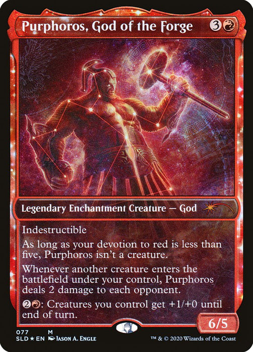 Purphoros, God of the Forge - Full Art  - Nyxtouched - Legendary (Foil)