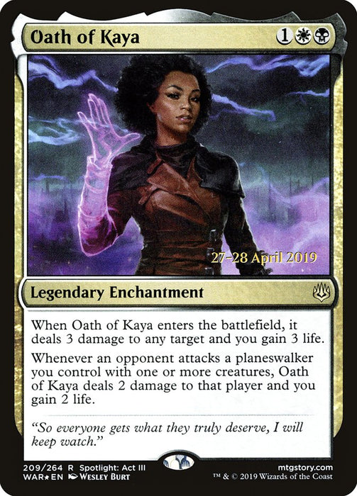 Oath of Kaya  - Legendary (Foil)