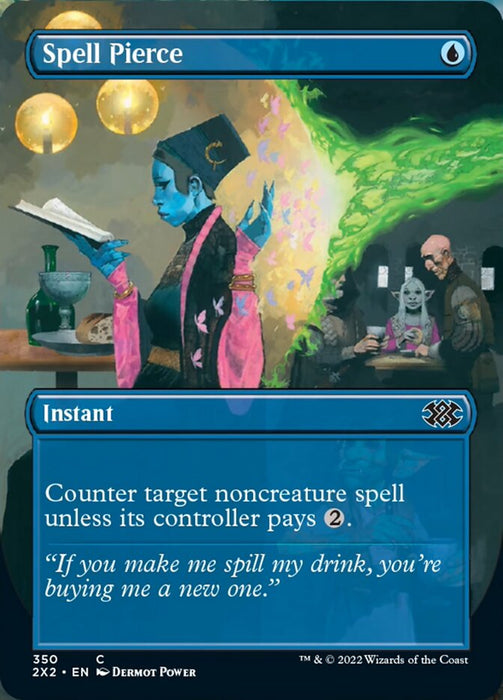 Spell Pierce - Borderless  - Inverted (Foil)