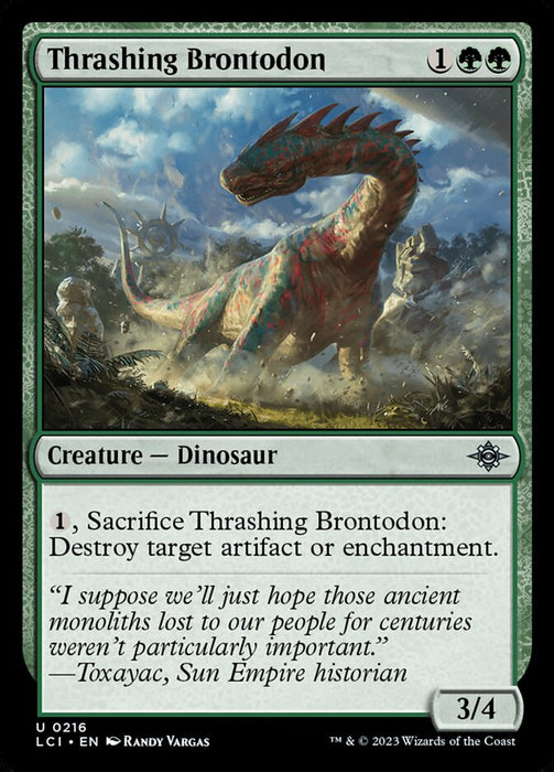 Thrashing Brontodon (Foil)