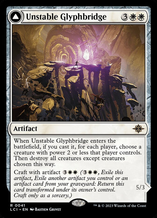 Unstable Glyphbridge // Sandswirl Wanderglyph (Foil)